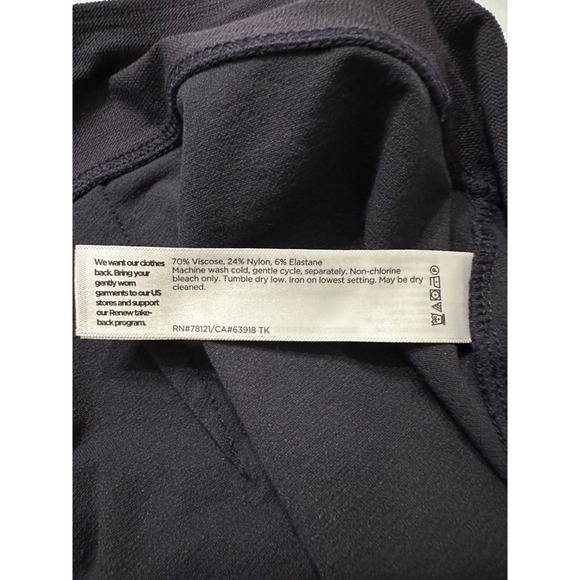 NWT Eileen Fisher Plus Nocturne (Dark Blue) Slim Boot Cut Pants Crep 3X Stretch - Picture 9 of 9